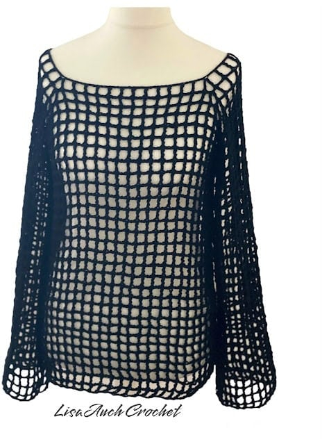 How To Crochet A Crop Top With Mesh Sleeves FREE Crochet Patterns 