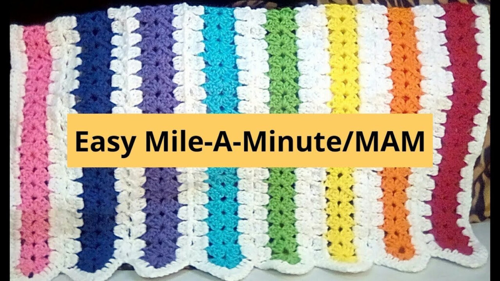 How To Crochet Easy Mile A Minute Pattern Mile A Minute Afghan JAYG 