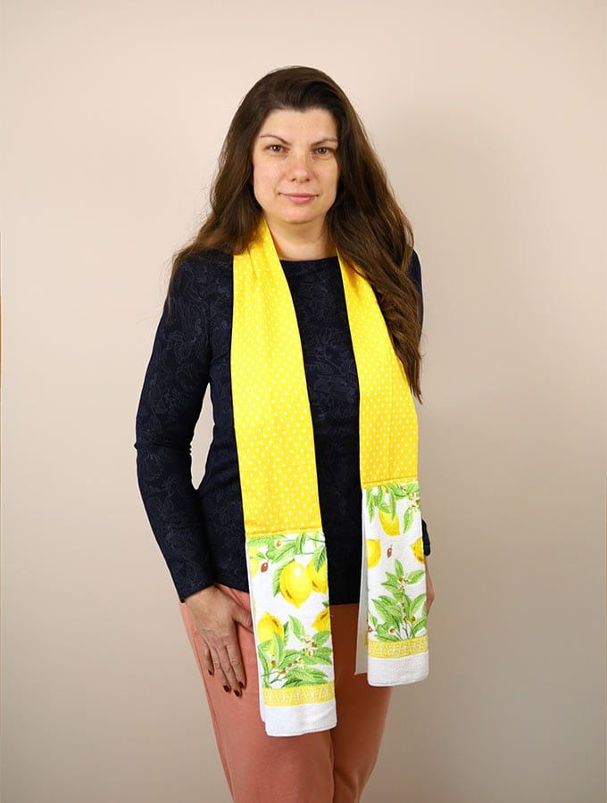 How To Make A Kitchen Towel Scarf Kitchen Boa No Pattern Needed 