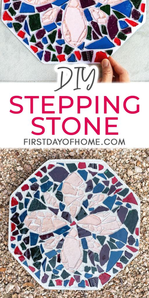 How To Make Beautiful DIY Mosaic Stepping Stones