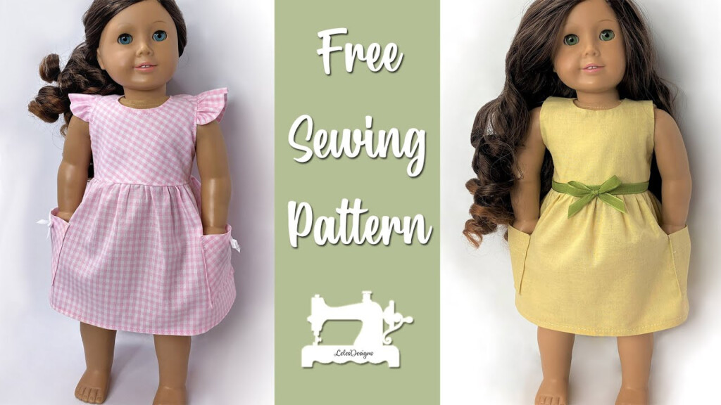 How To Sew A Dress For 18 Inch Doll American Girl FREE Pattern 