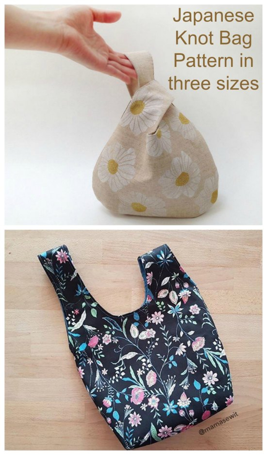 Japanese Knot Bag Pattern Sew Modern Bags