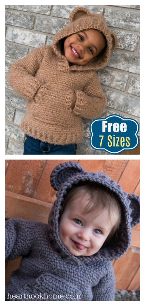 Kids Hoodie Free Crochet Pattern Cool Creativities