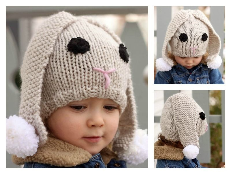 Knitted Bunny Hat Pattern Free This Is One Of The Easiest Of The Bunny 