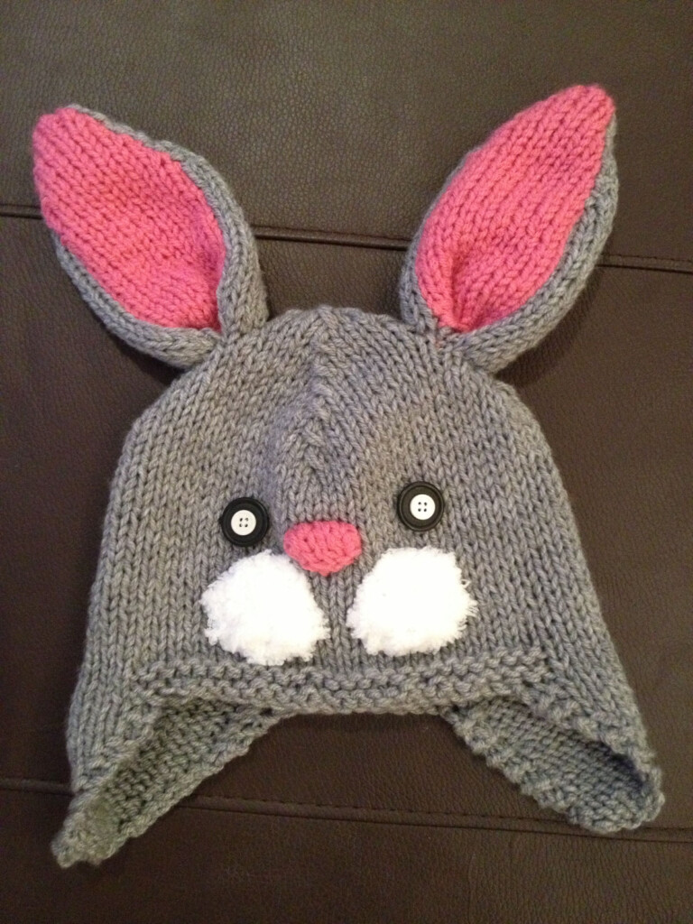 Knitted Bunny Hat Pattern Free This Is One Of The Easiest Of The Bunny 