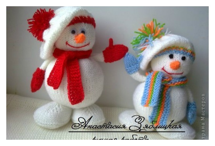 Knitting Snowman With Free Pattern Cool Creativities