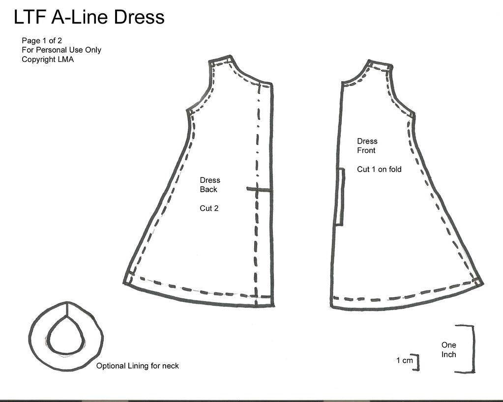 LMA A Line Dress Pattern Pt1 V2 These Are The Pattern Pi Flickr