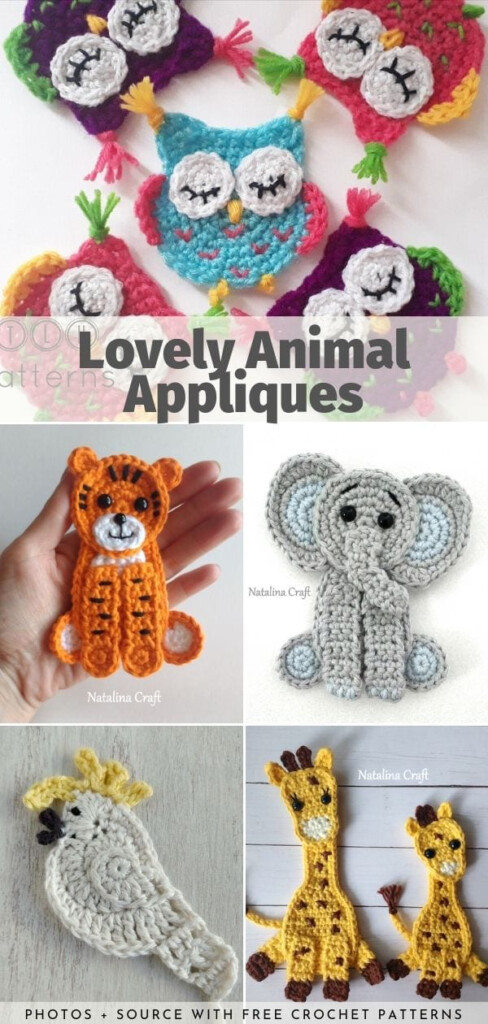 Lovely Crochet Animal Appliques Your Crochet