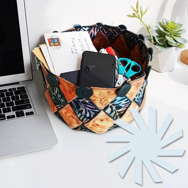 Magic Woven Spiral Storage Basket Included Instructions Pattern 