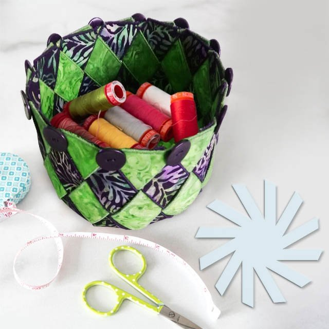 Magic Woven Spiral Storage Basket Included Instructions Pattern 
