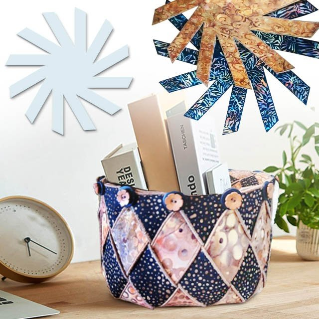 Magic Woven Spiral Storage Basket Included Instructions Pattern 
