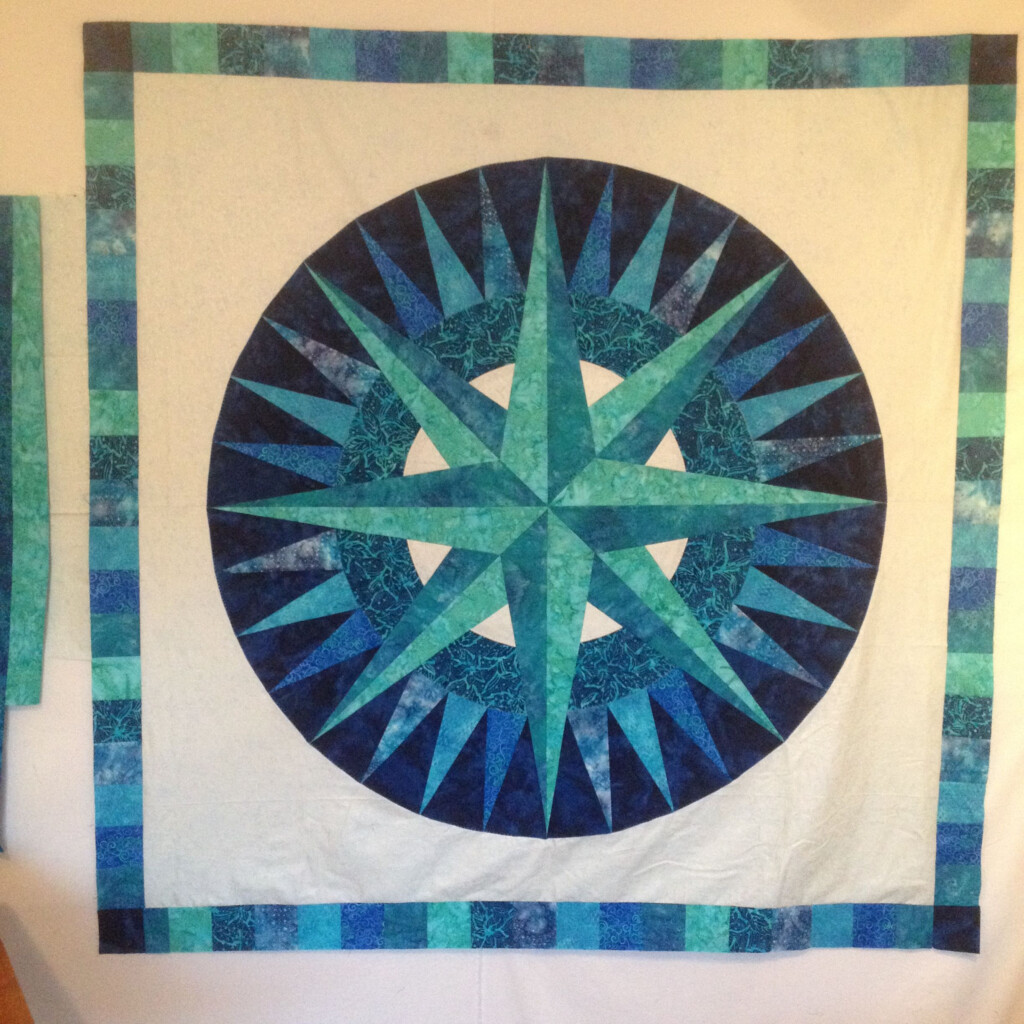 Mariner 39 s Compass Bed Quilt Using QuiltSmart Pattern Mariners Compass 