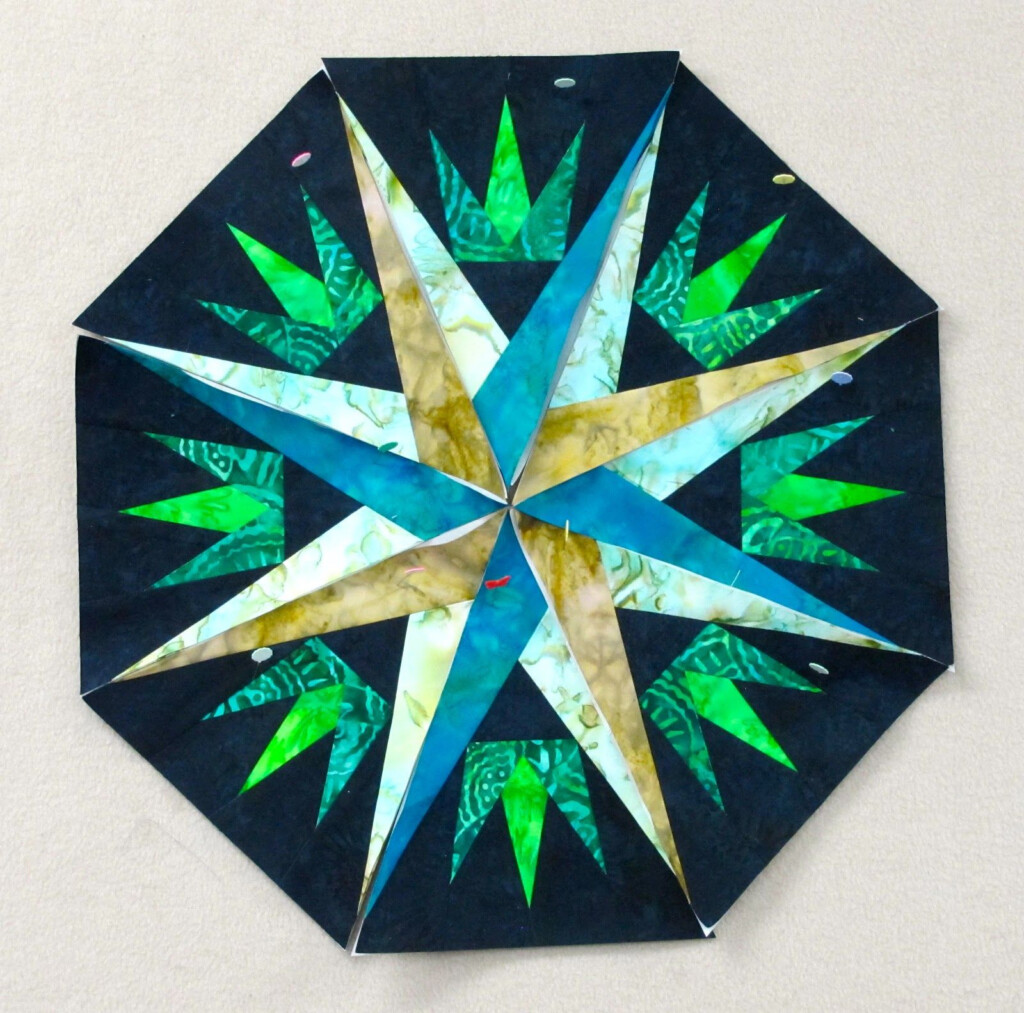 Mariner 39 s Compass Quilt Pattern Paper Pieced Day 3 Mariner 39 s 