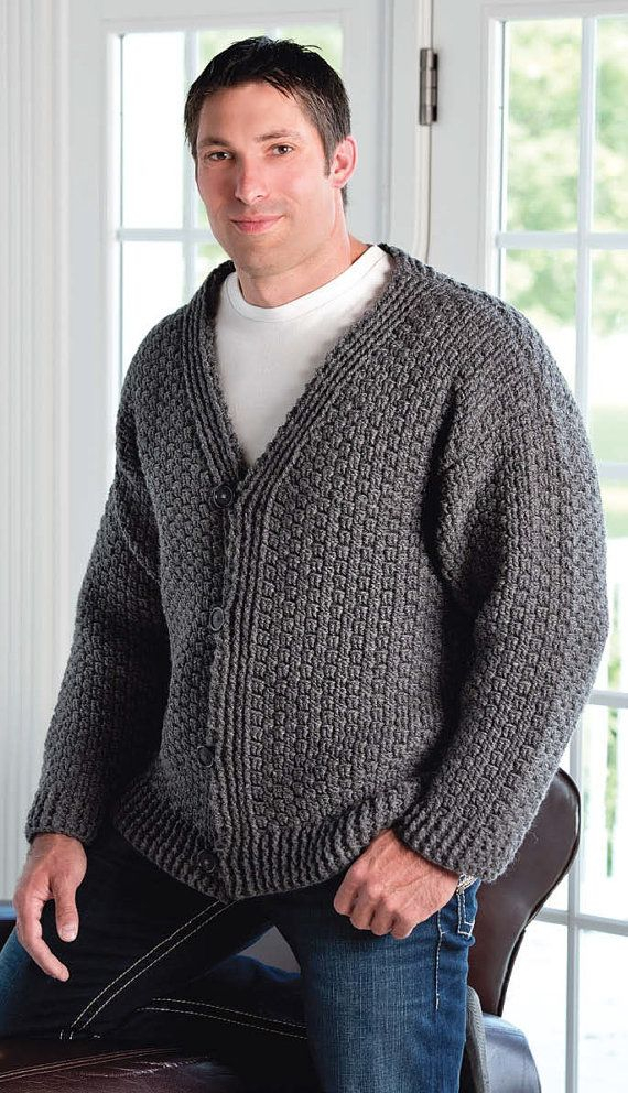 Men 39 s Crochet Sweater Free Pattern To Get The Free Patterns Just Click 
