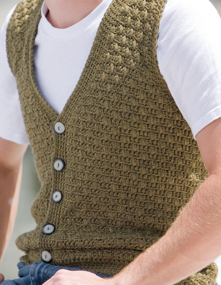 Men 39 s Swish Crochet Vest Knitting Patterns And Crochet Patterns From 