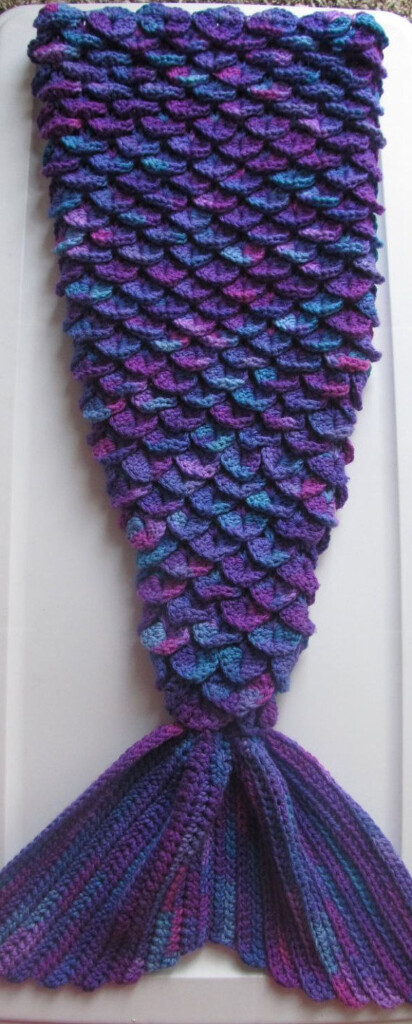 Mermaid Tail Blanket Crochet Pattern Printable Templates Free