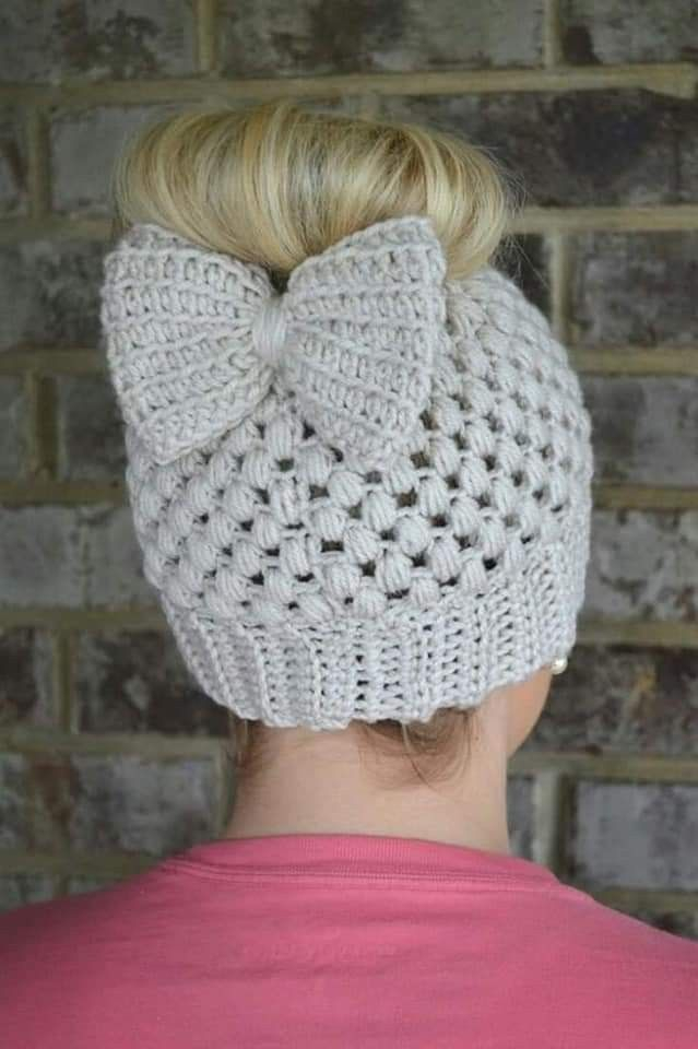 Messy Bun Hat Free Crochet Pattern Artofit