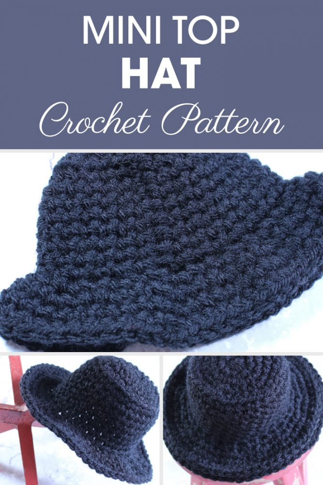 Mini Top Hat Crochet Pattern Cream Of The Crop Crochet
