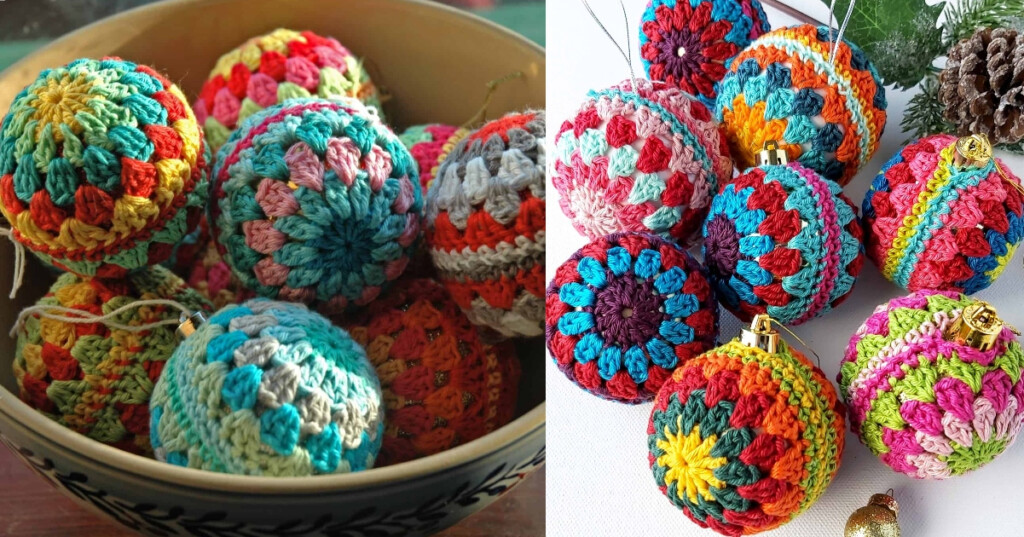 Modern Christmas Crochet Bauble Crafts Ideas