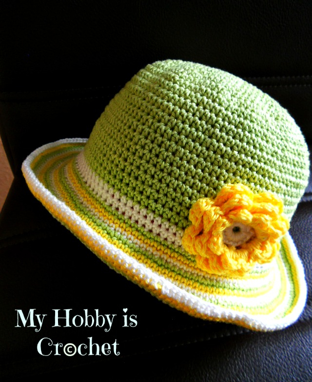 NEW HOW TO CROCHET HAT WITH BRIM PATTERN Crochet