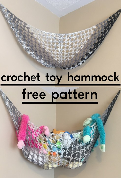 NEW PATTERN Crochet Toy Hammock Storage Solution DIY From Home Crochet