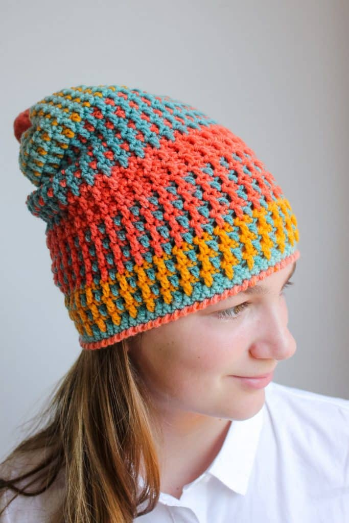 One Hour Bulky Crochet Beanie Free Crochet Pattern