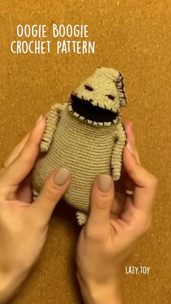 Oogie Boogie Crochet Pattern Charming Boogeyman Toy 13cm Geeky 