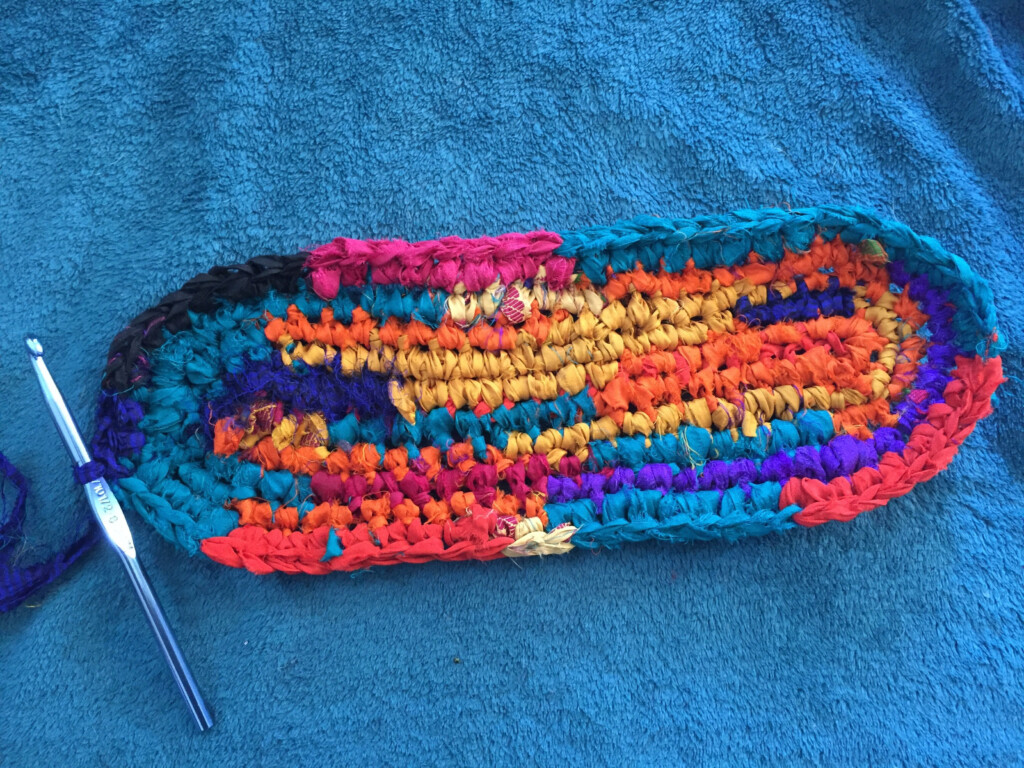 Oval Rag Rug Free Crochet Pattern