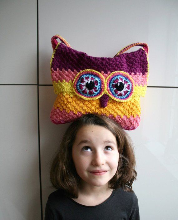 Owl Pattern Crochet Owl Purse Pattern Crochet Color Bag Pattern Boho 