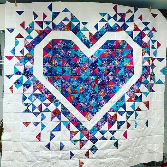 PDF Exploding Heart Quilt Pattern Digital Download By Slice Of Etsy 