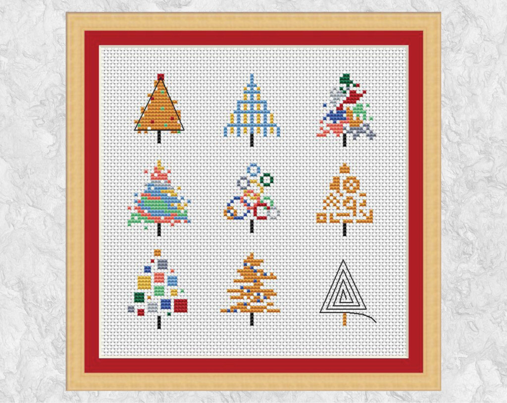 Printable Free Christmas Cross Stitch Patterns For Cards Free 