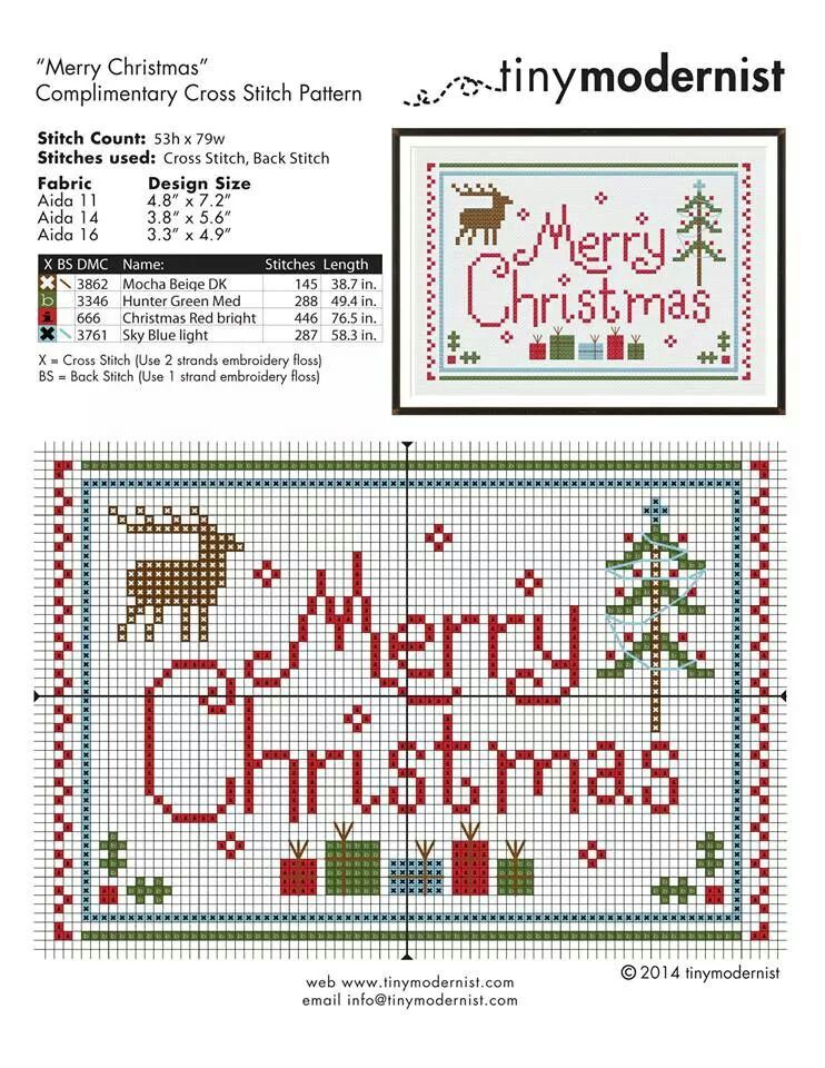 Printable Free Christmas Cross Stitch Patterns For Cards Printable 