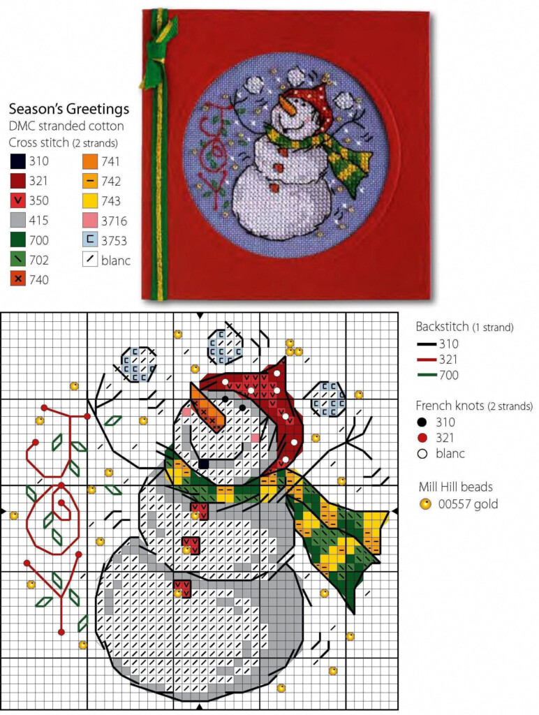 Printable Free Christmas Cross Stitch Patterns For Cards Printable 