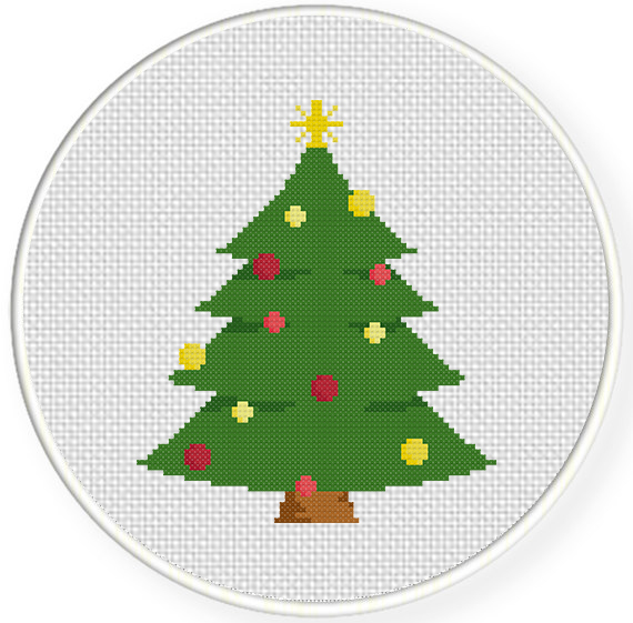 Printable Free Christmas Tree Cross Stitch Patterns Printable 