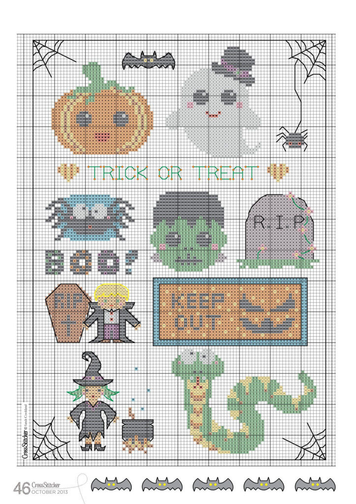 Printable Free Halloween Cross Stitch Patterns Printable Word Searches