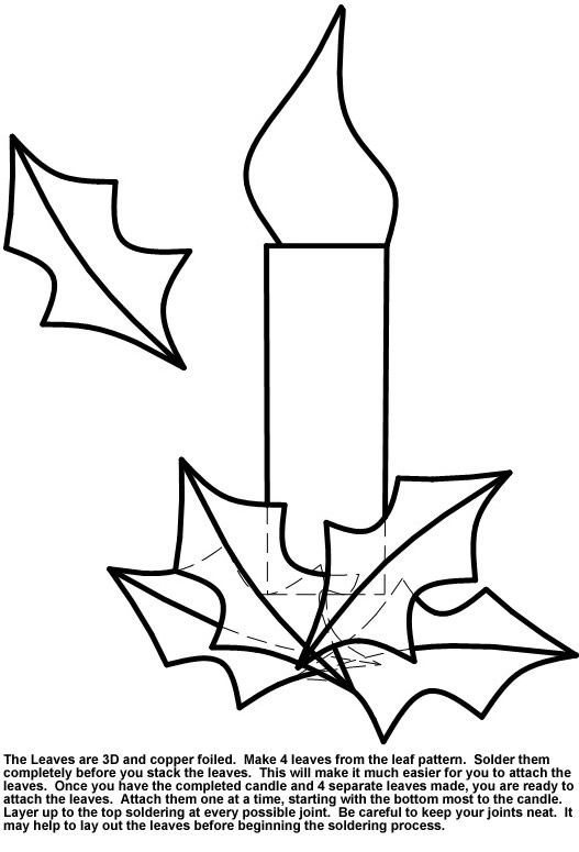 Printable Free Stained Glass Christmas Ornament Patterns 