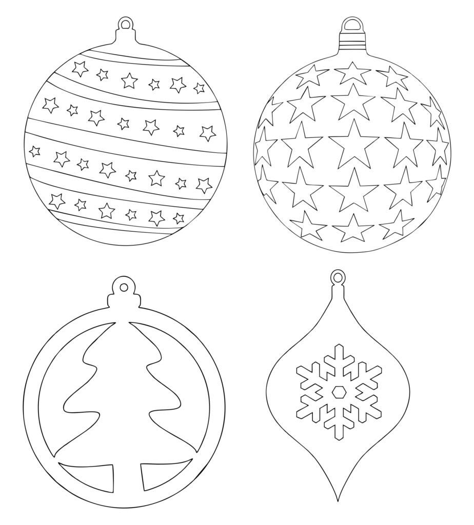 Printable Free Stained Glass Christmas Ornament Patterns 
