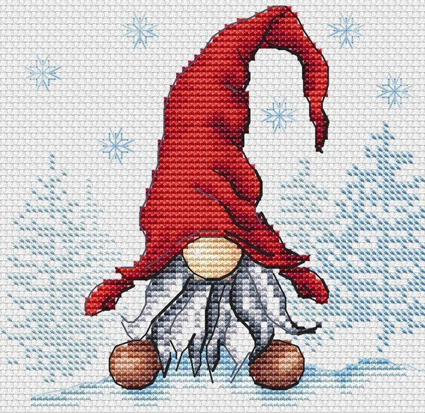 Printable Gnome Cross Stitch Patterns