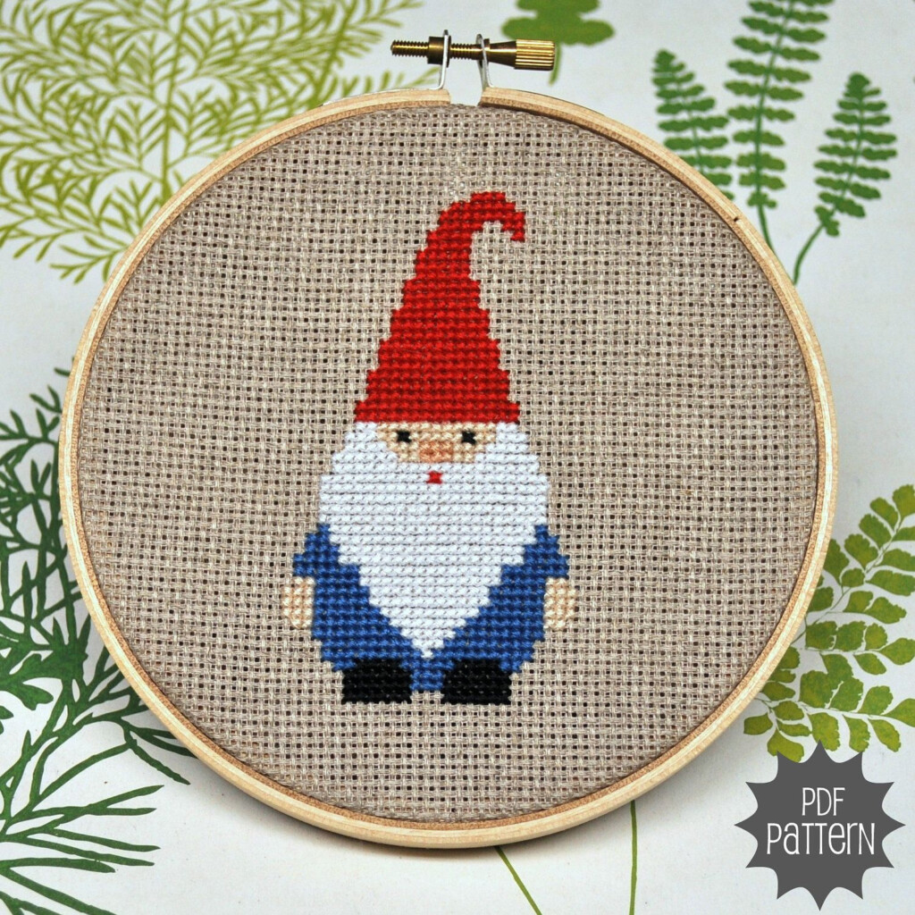 Printable Gnome Cross Stitch Patterns