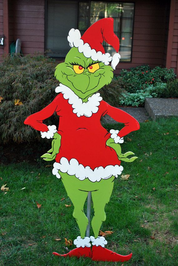 Printable Grinch Plywood Cutout Pattern Free
