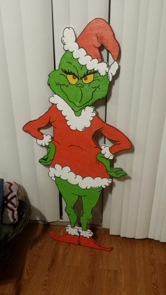 Printable Grinch Plywood Cutout Pattern Free