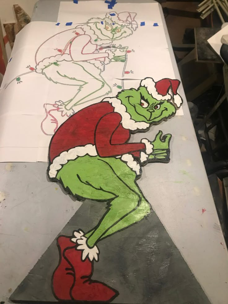 Printable Grinch Plywood Cutout Pattern Free Printable Templates