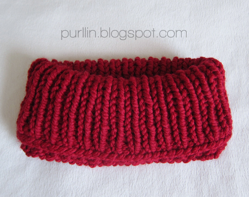 Purllin Quick Knit Cowl Neck Warmer Free Knitting Pattern