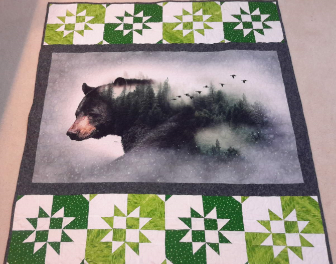 Quilting Magic Panel Quilt Call Of The Wild By Hoffman Fabrics