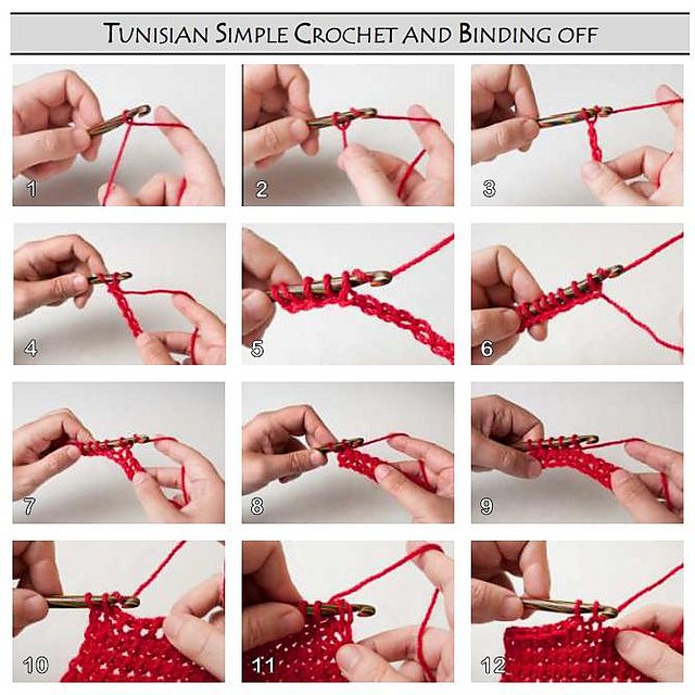 Ravelry Left Handed Instruction Pictures For Tunisian Crochet Pattern 