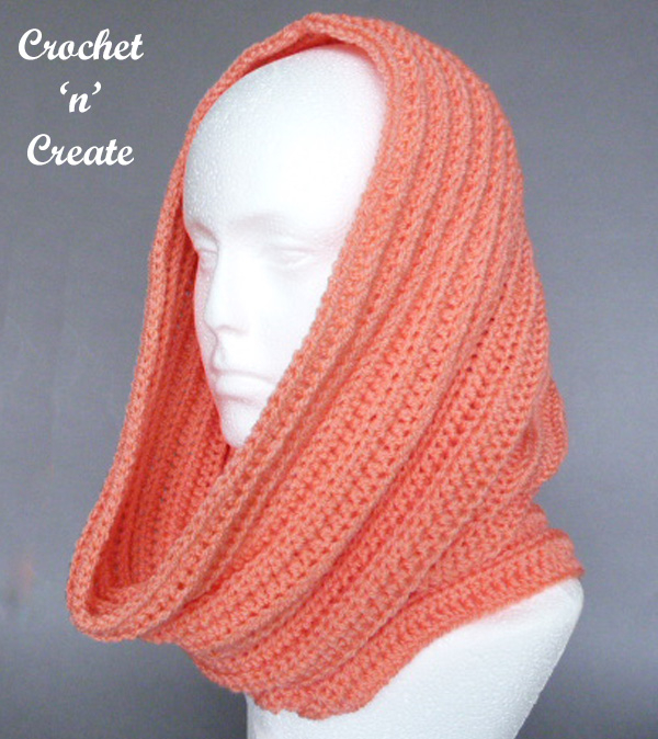 Ribbed Hooded Cowl Free Crochet Pattern UK Crochet 39 n 39 Create