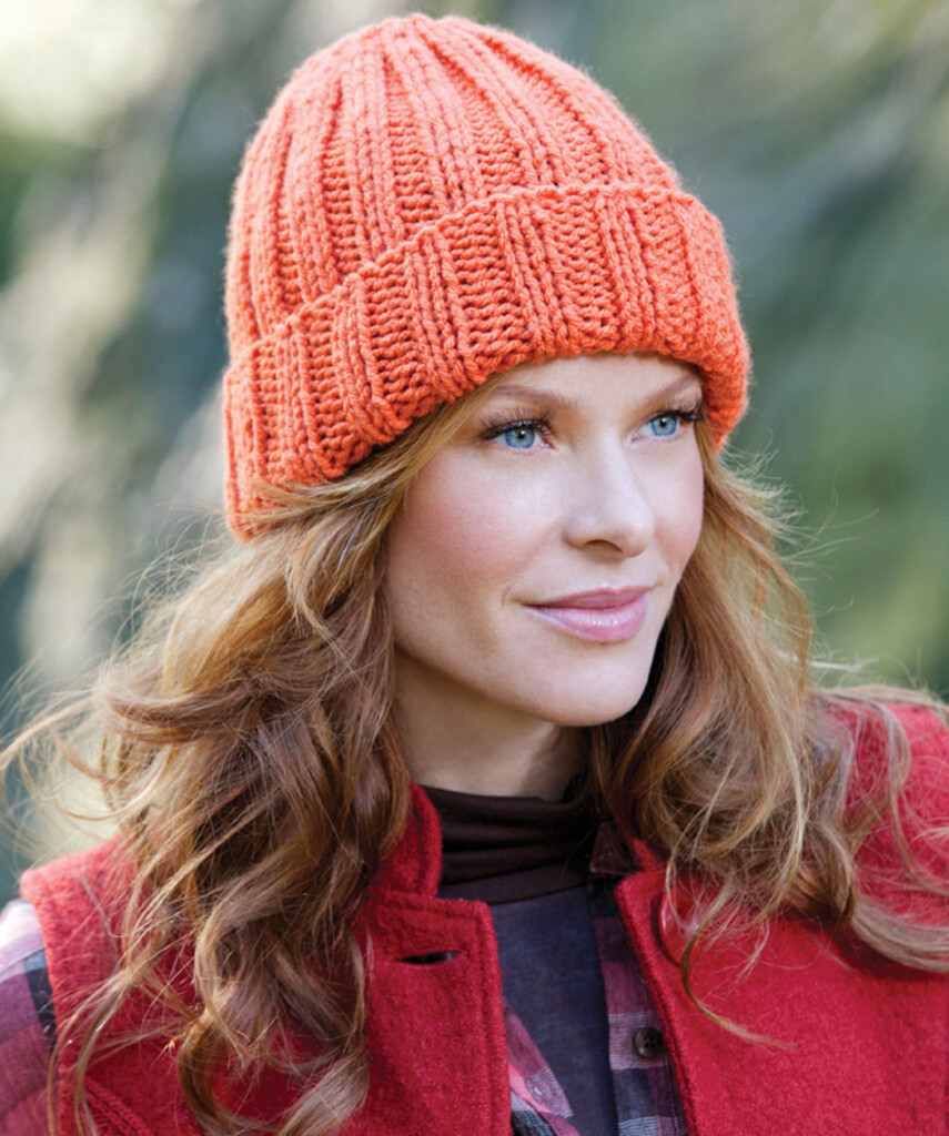 Ribbed Knit Hat Pattern A Knitting Blog