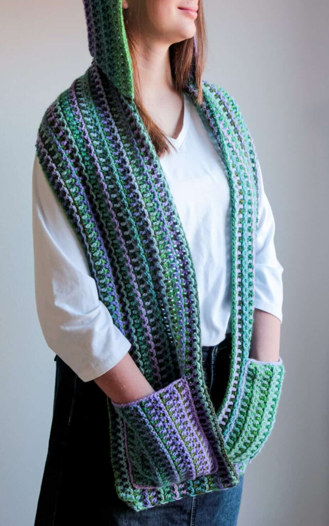 Scarf With Pockets Crochet Pattern Roundup FREE Patterns 