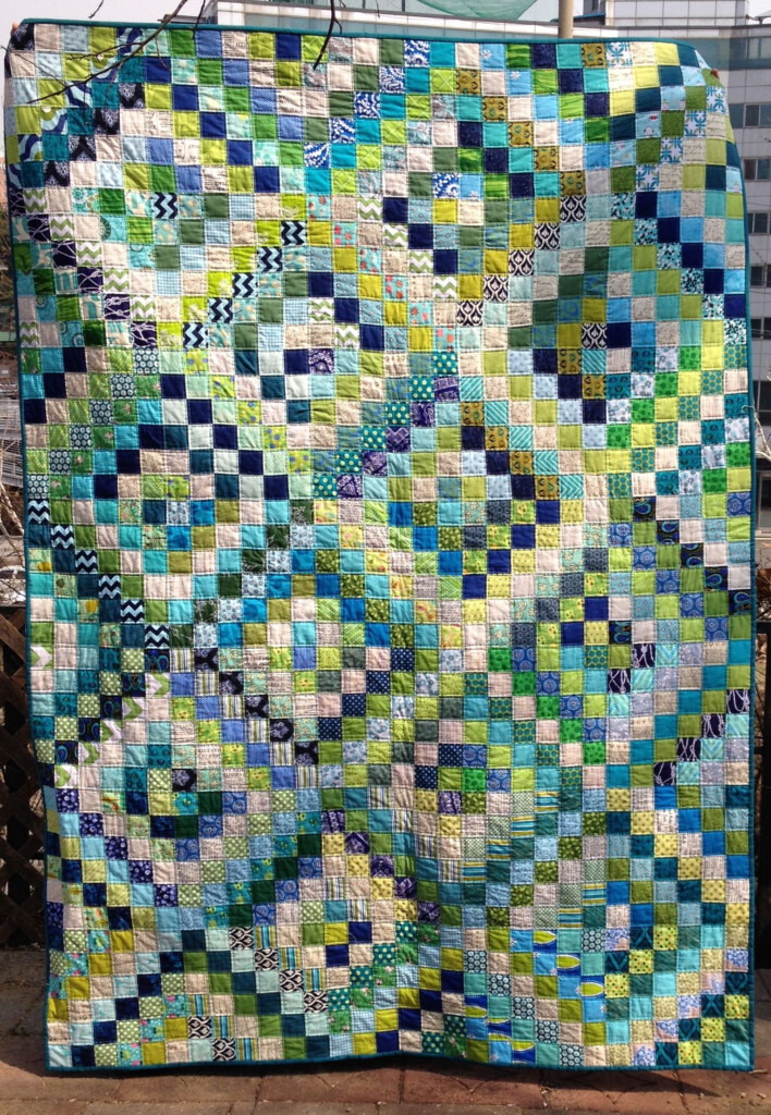 Scrappy Trip Around The World Quilt Pattern