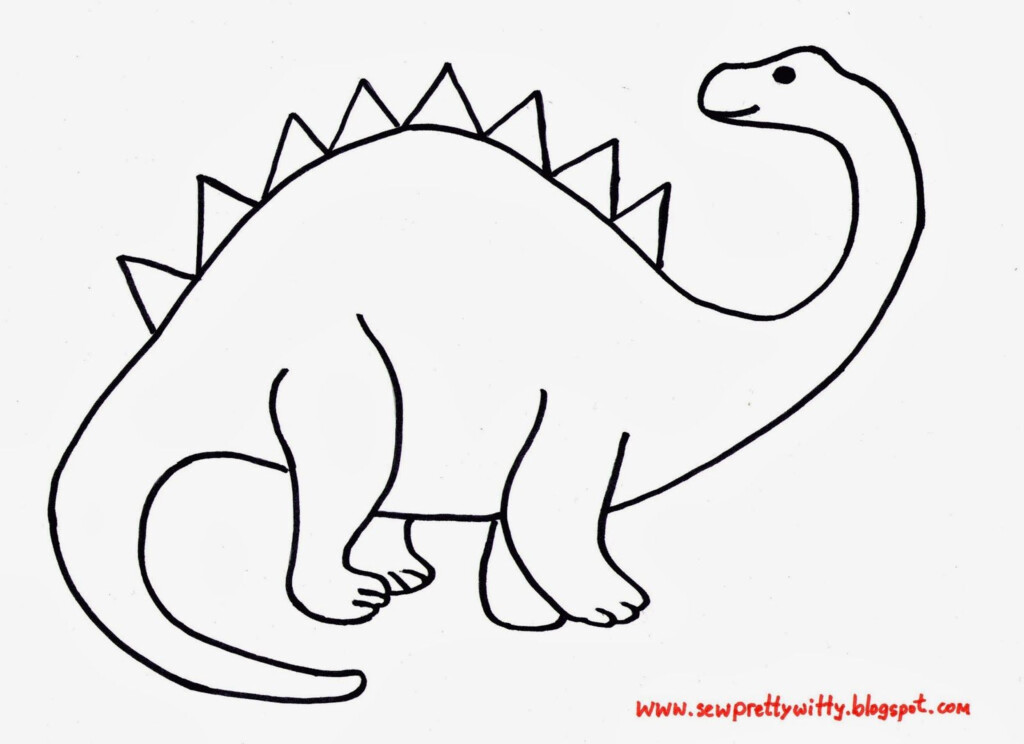Sew Pretty Witty Dinosaur Coloring Pages Dinosaur Quilt Applique Free 